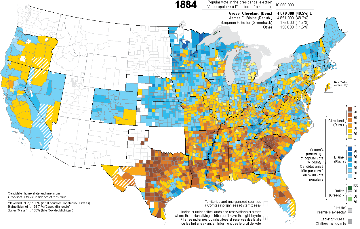 map-presidential election-1884